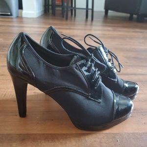 Black High Heels with Laces